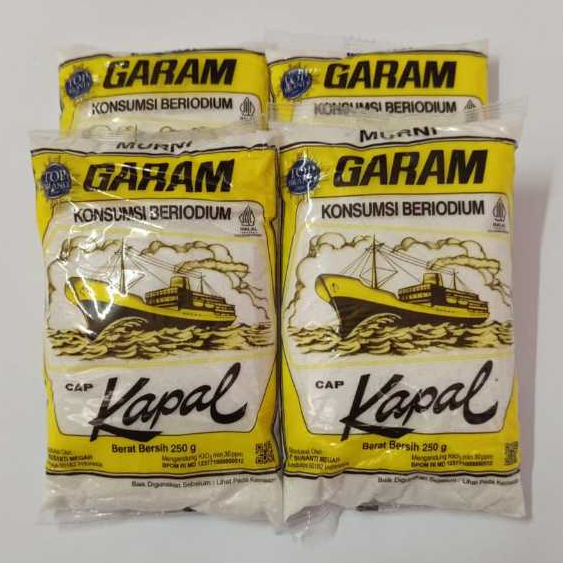 

Garam Halus Cap Kapal 250gr isi 5pcs