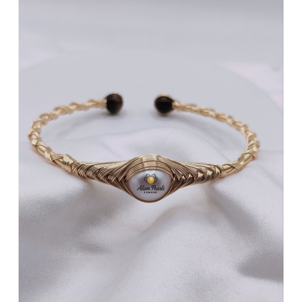 Gelang Bangle mutiara air tawar