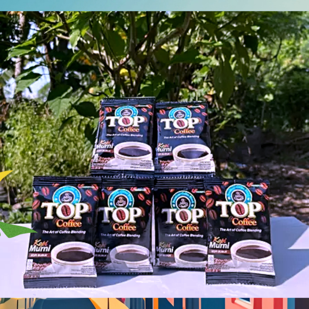 

Top Coffe Murni Sachet 7 Gram Top Kopi Hitam Tanpa Gula isi 14 Sachet