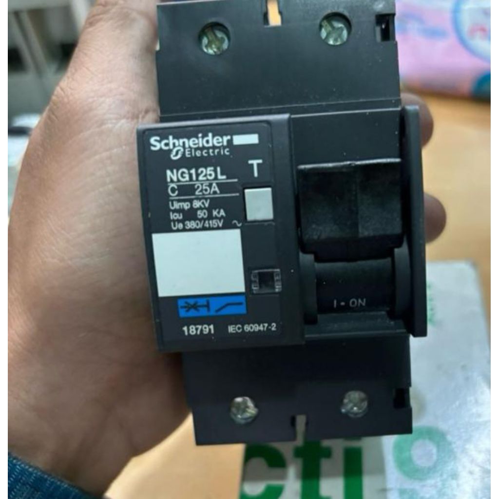 MCB NG125L 2P 25A 50KA SCHNEIDER 18791 ORIGINAL