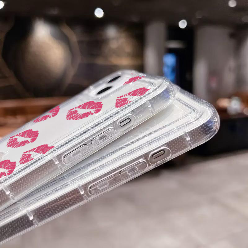 Case Clear Motif - Case Protect Camera For Iphone 15 - case bening untuk iphone 15 - TPU case lucu -