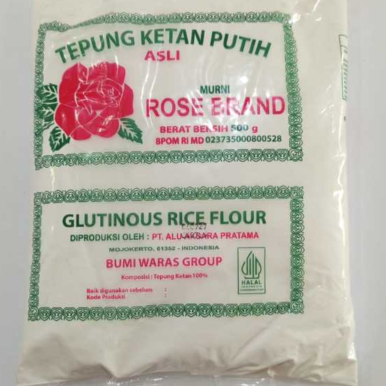 

Tepung Ketan Rose Brand 500gr