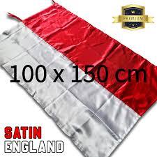 Bendera Merah Putih Indonesia 100x150 cm Bahan Satin Peles / Bendera Indonesia