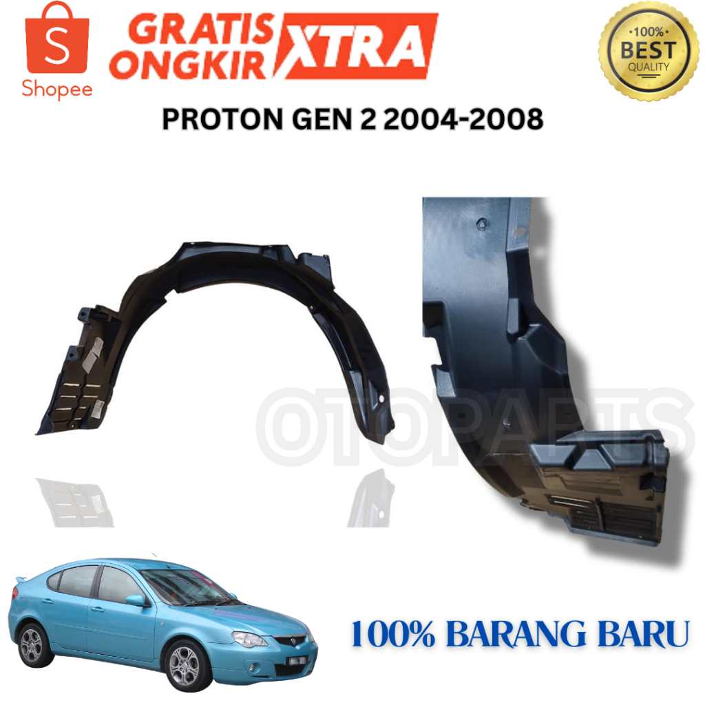 (ORI MALAYSIA) INNER LINER FENDER PLASTIK SPAKBOR PROTON GEN 2 2004 2005 2006 2007 2008 2009 2010 20
