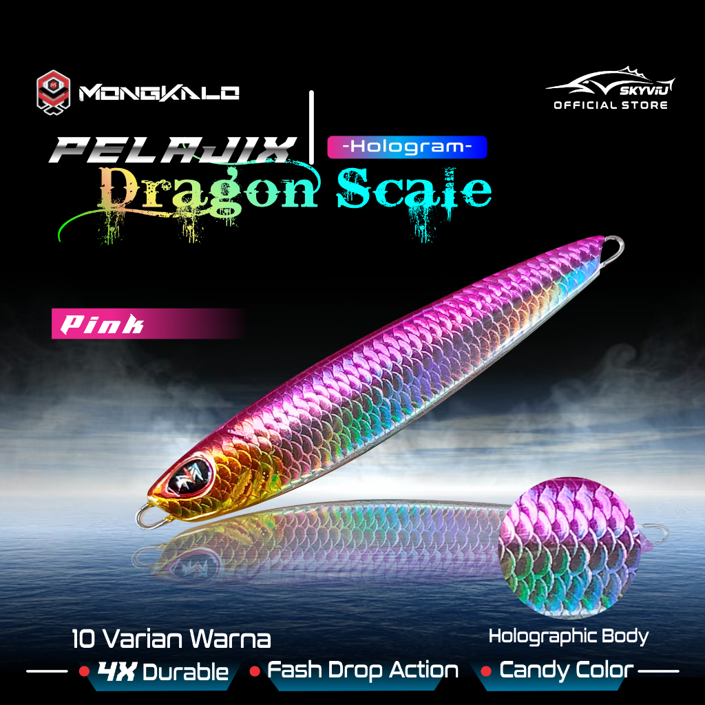 Mongkalo Pelajix Sisik-Kecil noGID noMotif Candy 10 Pink