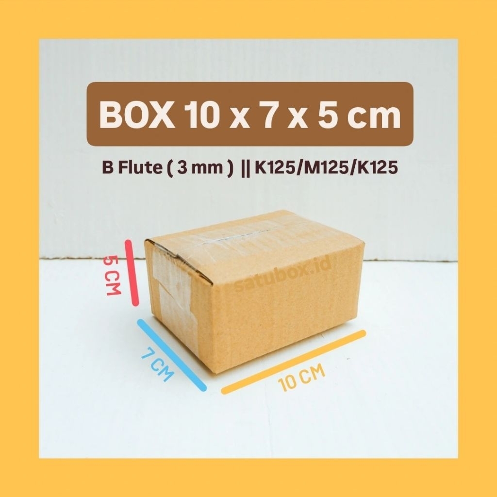 

kardus packing karton box polos uk. 10x7x5 cm single wall 3mm