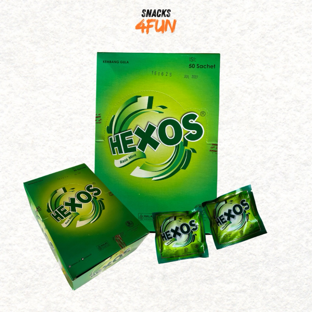 

PERMEN HEXOS RASA MINT MENYEGARKAN MULUT 1 box isi 50 sachet