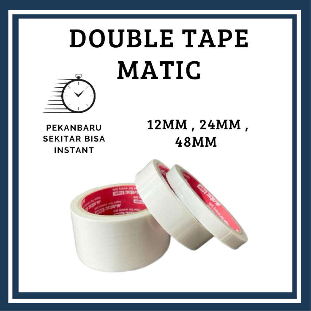 

DOUBLE TAPE MATIC - LAKBAN / LEM TIMBAL BALIK