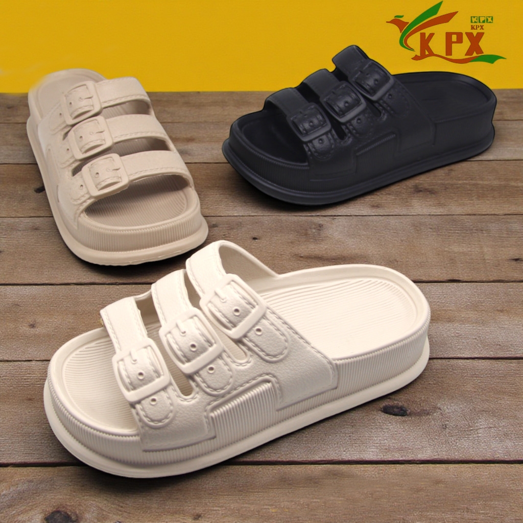 Sandal Selop Wanita Branded Original | Sandal Santai Wanita Kekinian Korean Style | Sendal Selop Wan