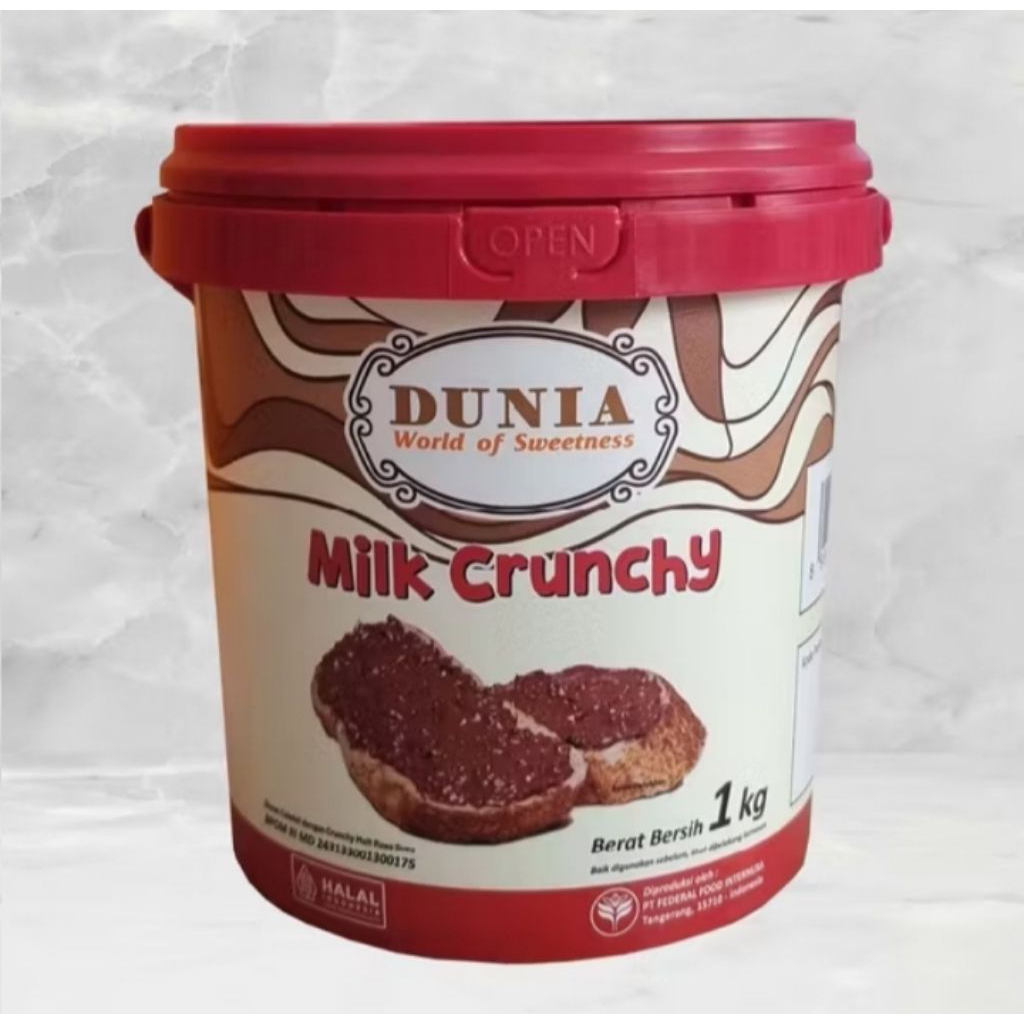 

DUNIA SPREAD CRUNCHY MILK 1KG PAIL