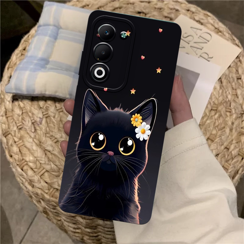 Cuci Gudang Softcase Hp Oppo A5 5G Casing Hp Oppo A60 2024 Terbaru - Softcase Karet Fashion Kucing
