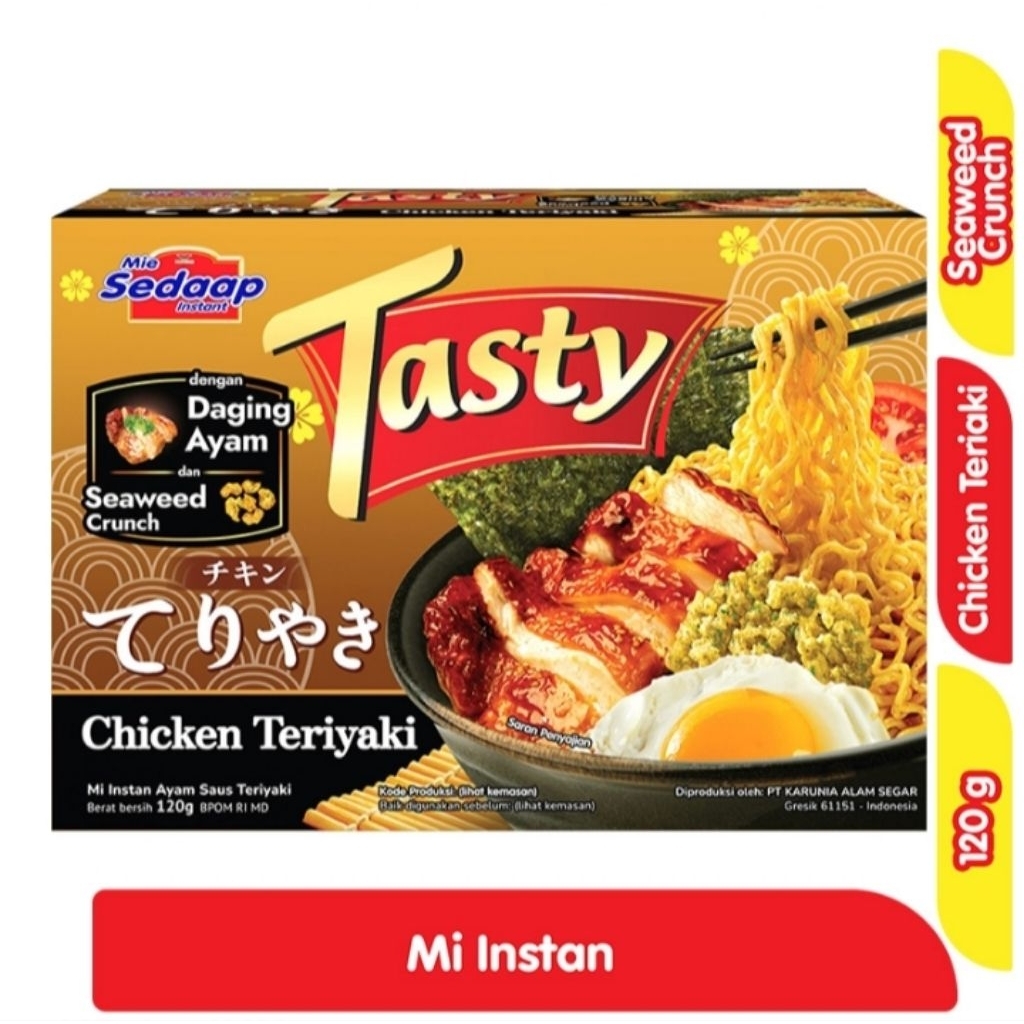 

Sedaap Tasty Mi Instan Ayam Saus Teriyaki 120 g
