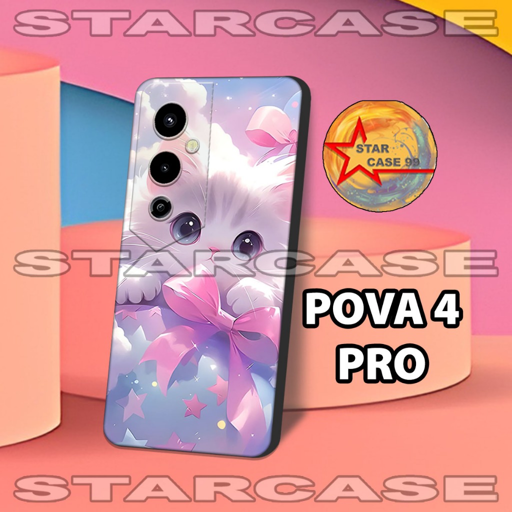 Softcase karet tecno pova 4 pro/S38/Motif/casing tecno pova 4 pro/case hp tecno pova 4 pro