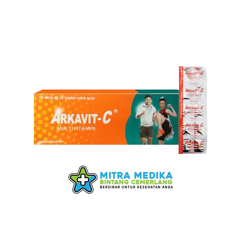 ARKAVIT-C SUPLEMEN KESEHATAN MULTIVITAMIN (1 KOTAK@10 STRIP)