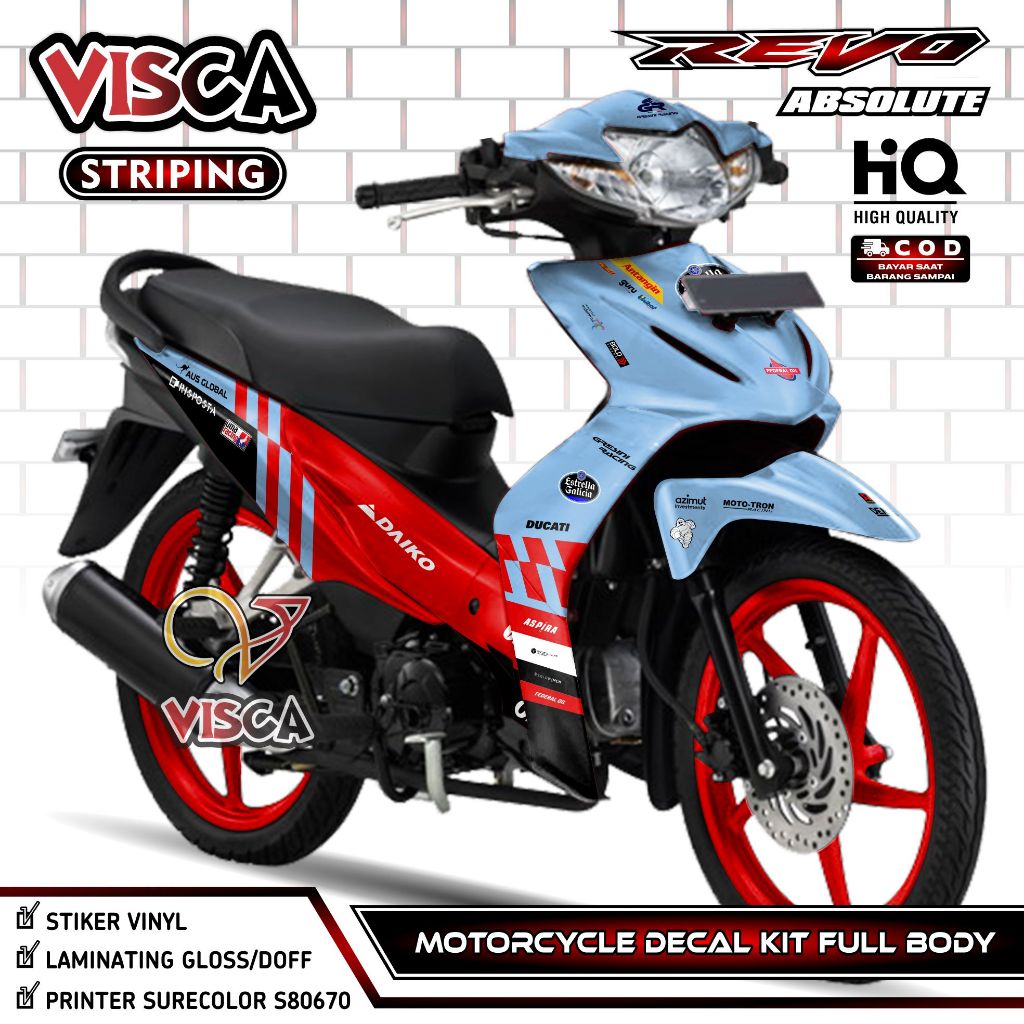 Decal Revo Absolute 110 Full Body - Stiker Revo Absolute 110 Full Body - Dekal Revo Absolute 110 Ful