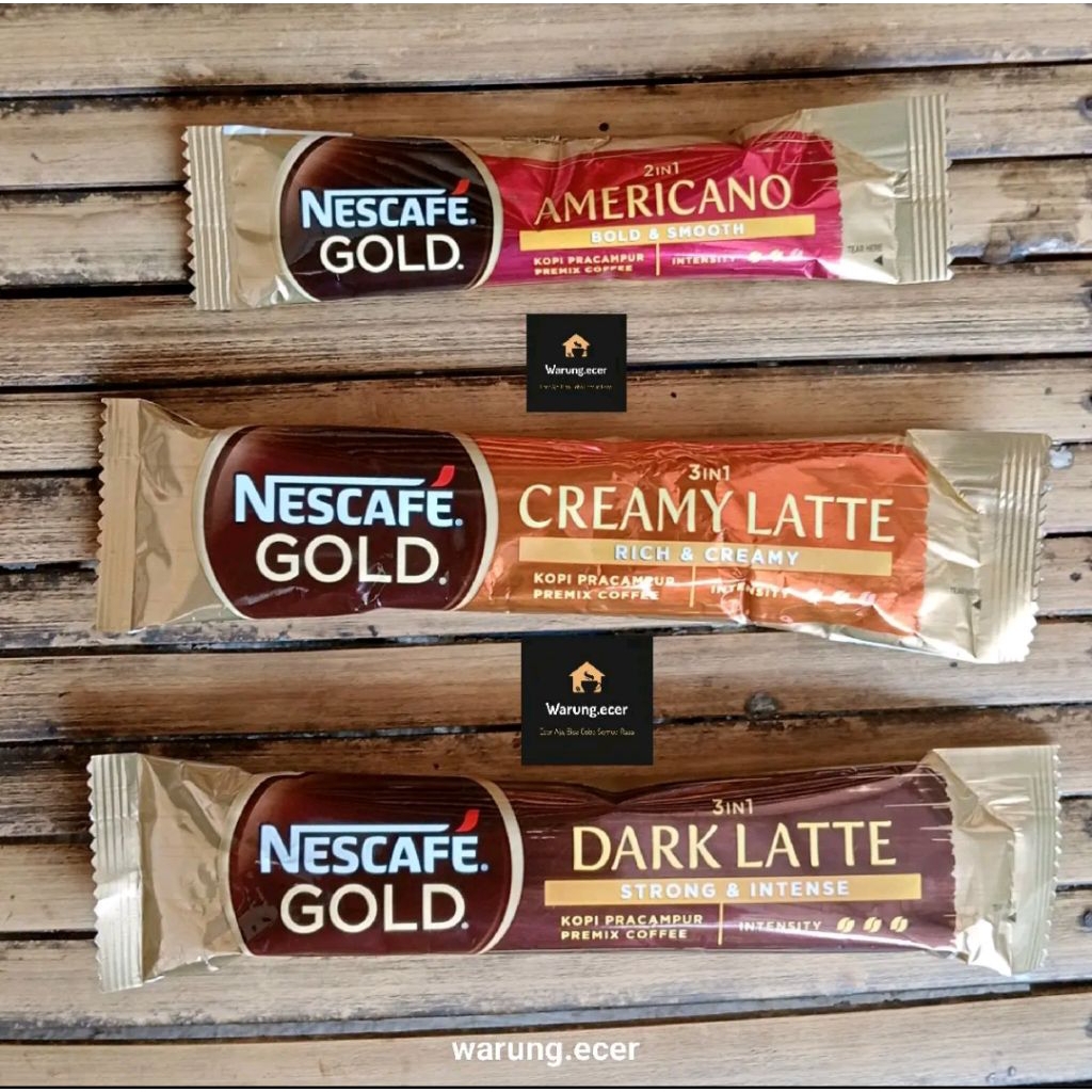 

ECERAN - NESCAFE GOLD 3IN1 3 IN 1 DARK LATTE / CREAMY LATTE (1 SACHET)