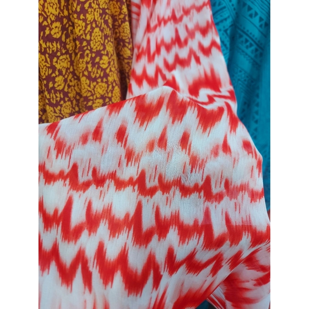 kain sifon tipis  - kain sifon sutra halus lembut 150cm  - kain sifon motif elegan- kain sifon motif