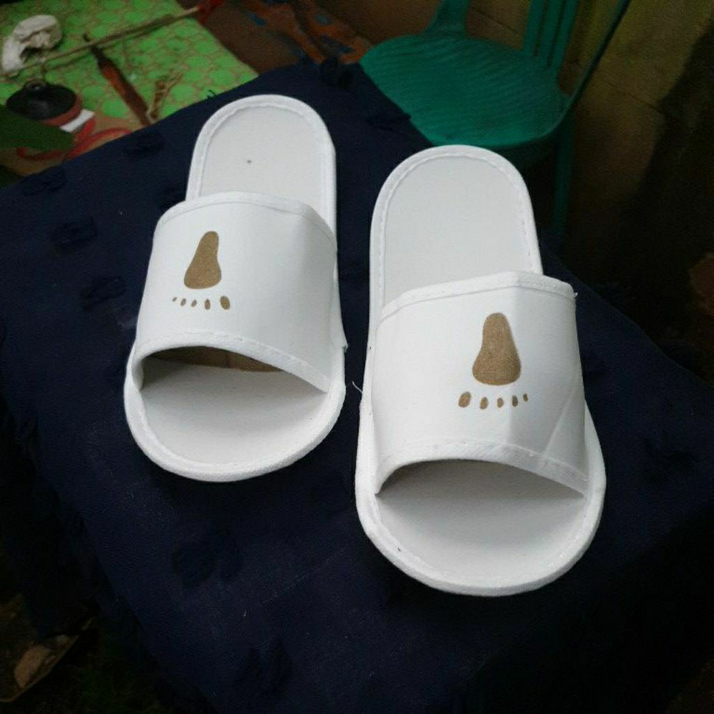 sandal hotel sandal sliper sandal rumah sandal spon (logo)
