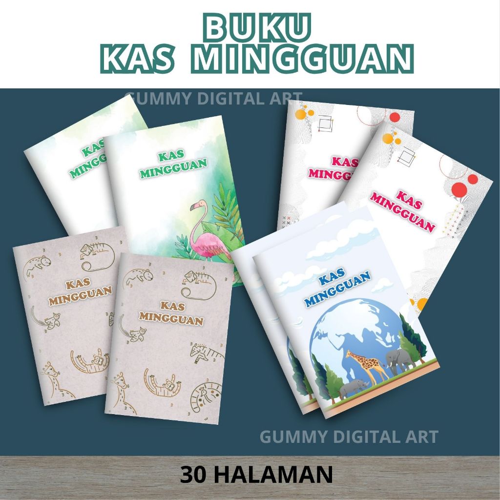 

Buku Kas Mingguan 30 Lembar