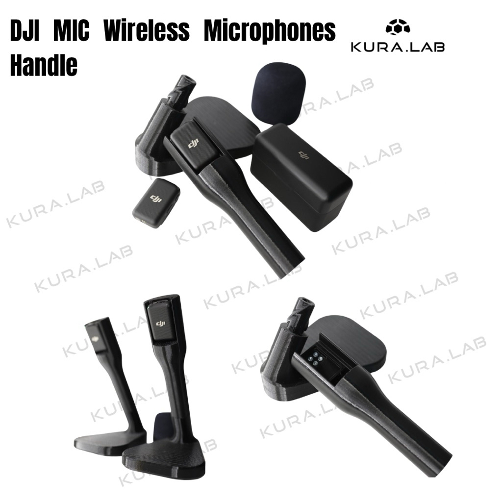 Handle Microphone DJI MIC | Gagang Mic Wireless DJI | DJI MIC Wireless Microphones Handle - [KURA.LA