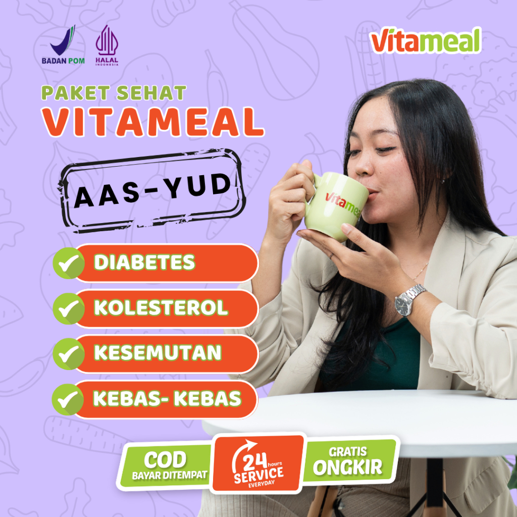 

Vitameal Meal Sereal Rendah Darah Oat Oatmeal Superfood Lambung Nutrisi Multigrain Serbuk Gula Kolesterol Healthy Tinggi AAS YUD