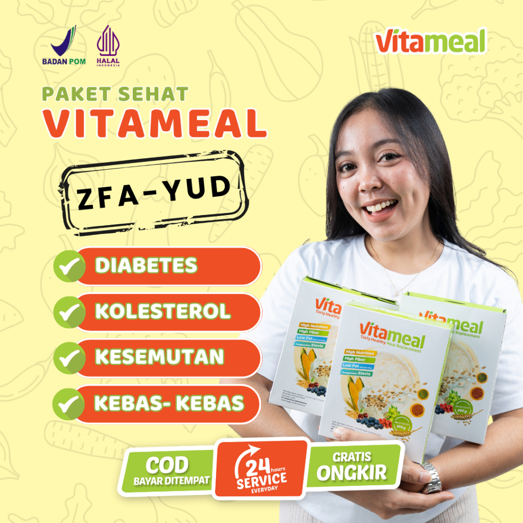 

Vitameal Mixberry Sereal Meal Multigrain Lambung Healthy Darah Oatmeal Kolesterol Nutrisi Original Rendah Serbuk Fiber ZFA YUD
