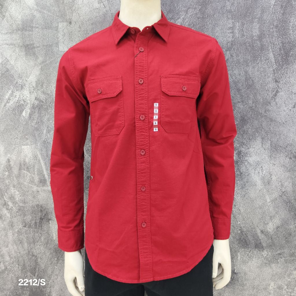 Kemeja Lengan Panjang Polos GABRIELLE Original