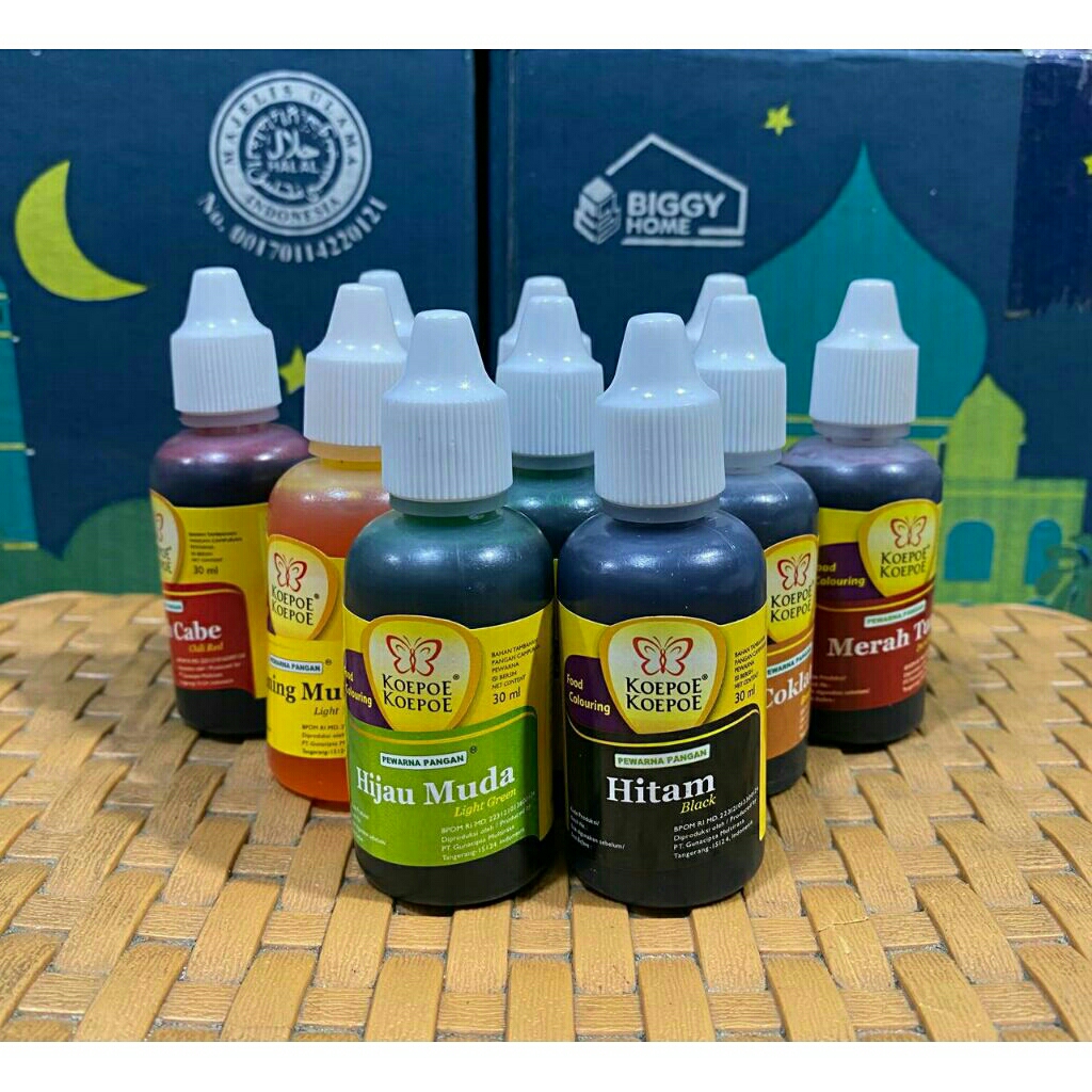 

Koepoe Koepoe Pewarna Makanan 30 ml / Pewarna Makanan Tanpa Rasa