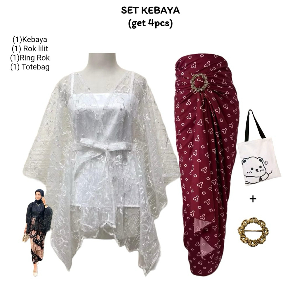 OUTER KEBAYA BRUKAT WISUDA KONDANGAN HIJAB DAN NON HIJAB