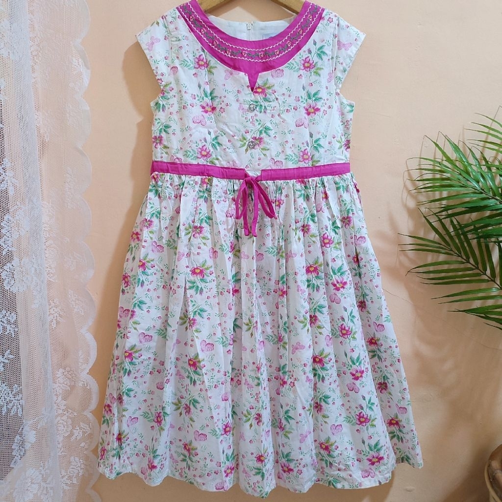 DONITA Size 8 Dress Anak Perempuan Matahari Bahan Katun Donitakids Casual