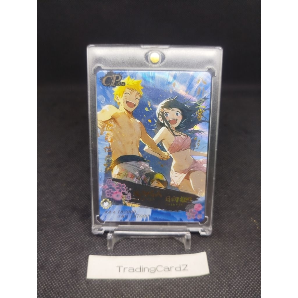 TCG/CCG Little Dino Unofficial Naruto card CP Uzumaki Naruto & Hinata #CP-634 (dpt top loader)