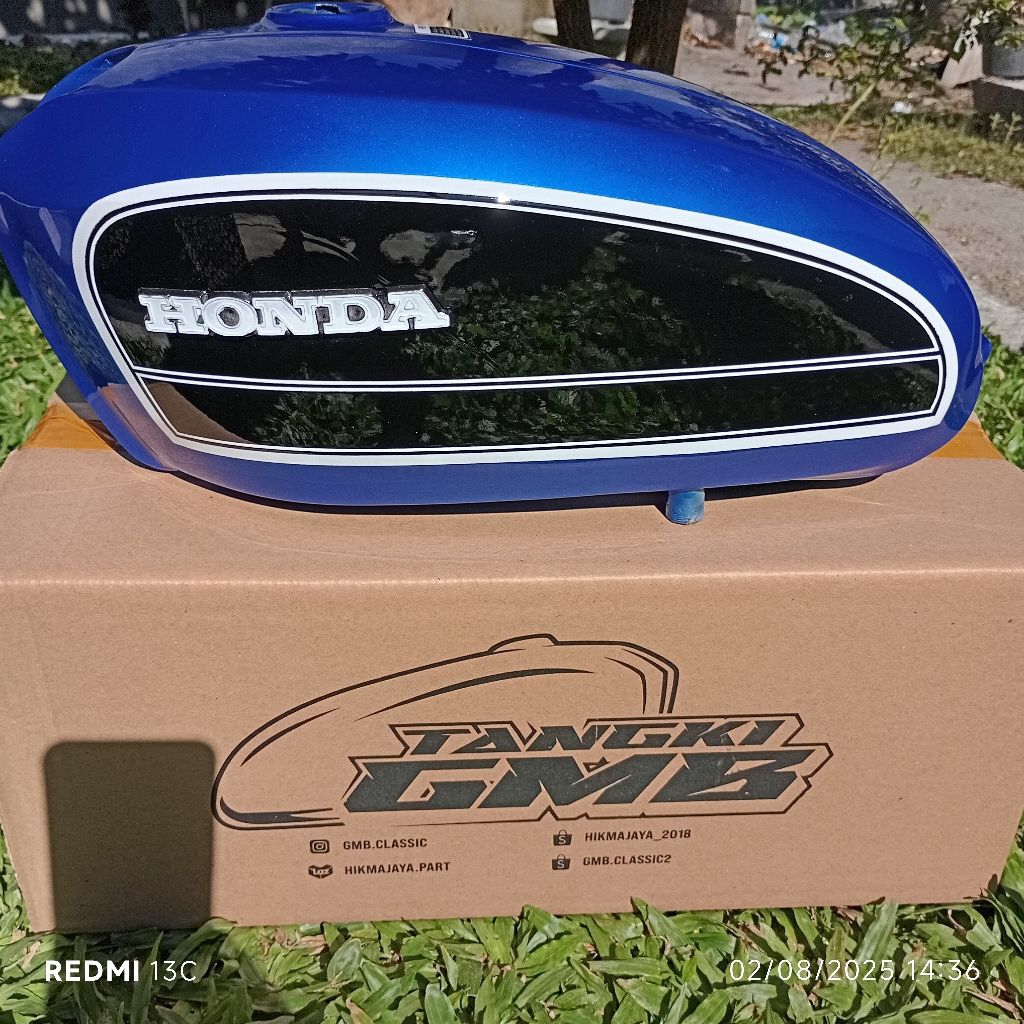 Tangki CB 125 Biru Standart Galvanis