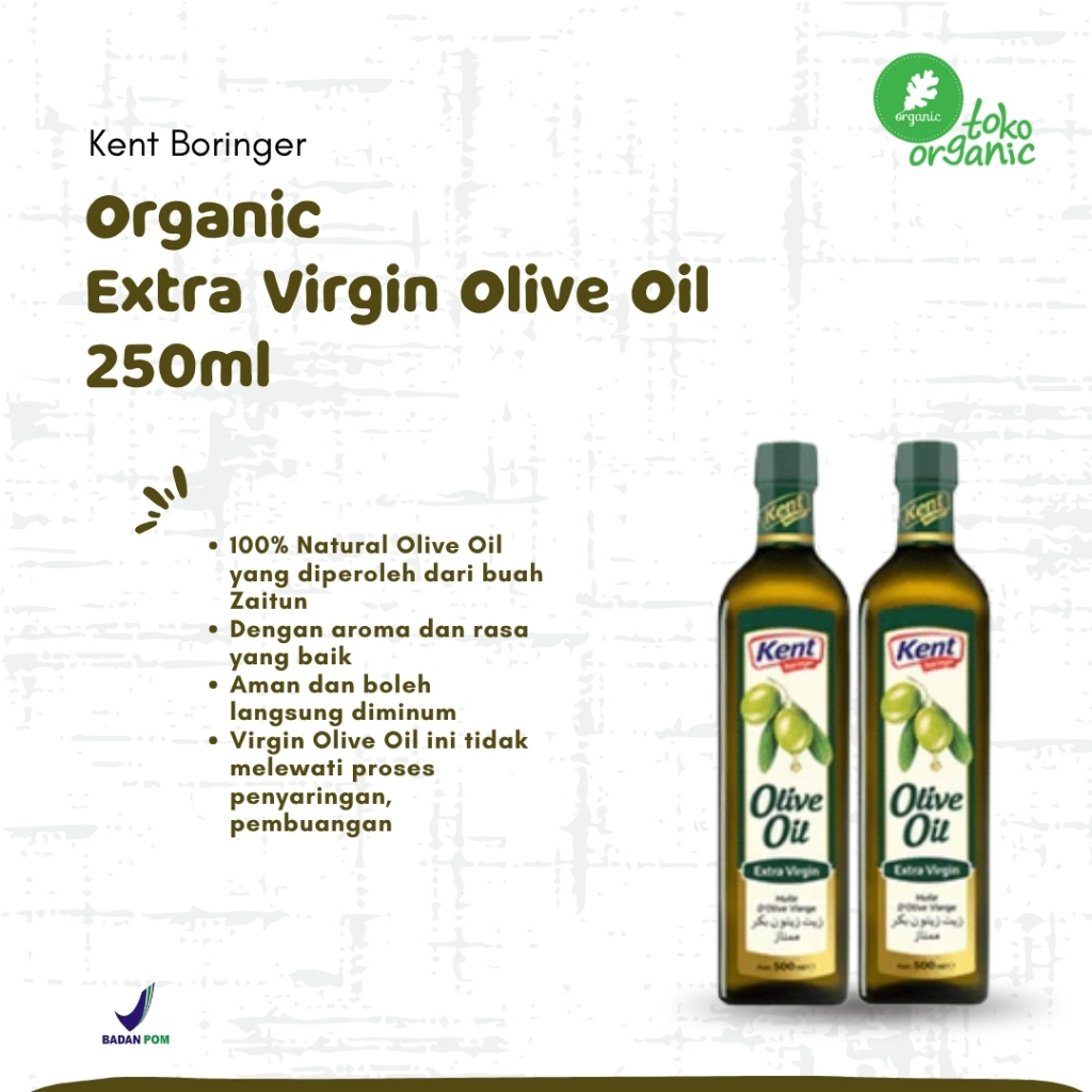 

Kent Boringer Extra Virgin Olive Oil (500ml) | Olive Oil Extra Virgin dari Turkey, Olive Oil Bisa Langsung Diminum, Olive OIl Murni 100%