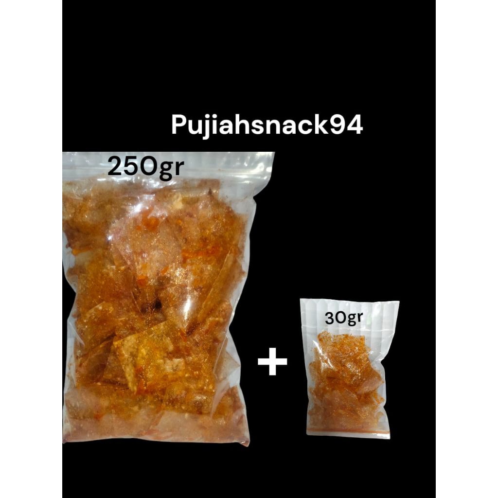

kripca/keripik beling/kripik kaca pedas 250 gram FREE 30 gram