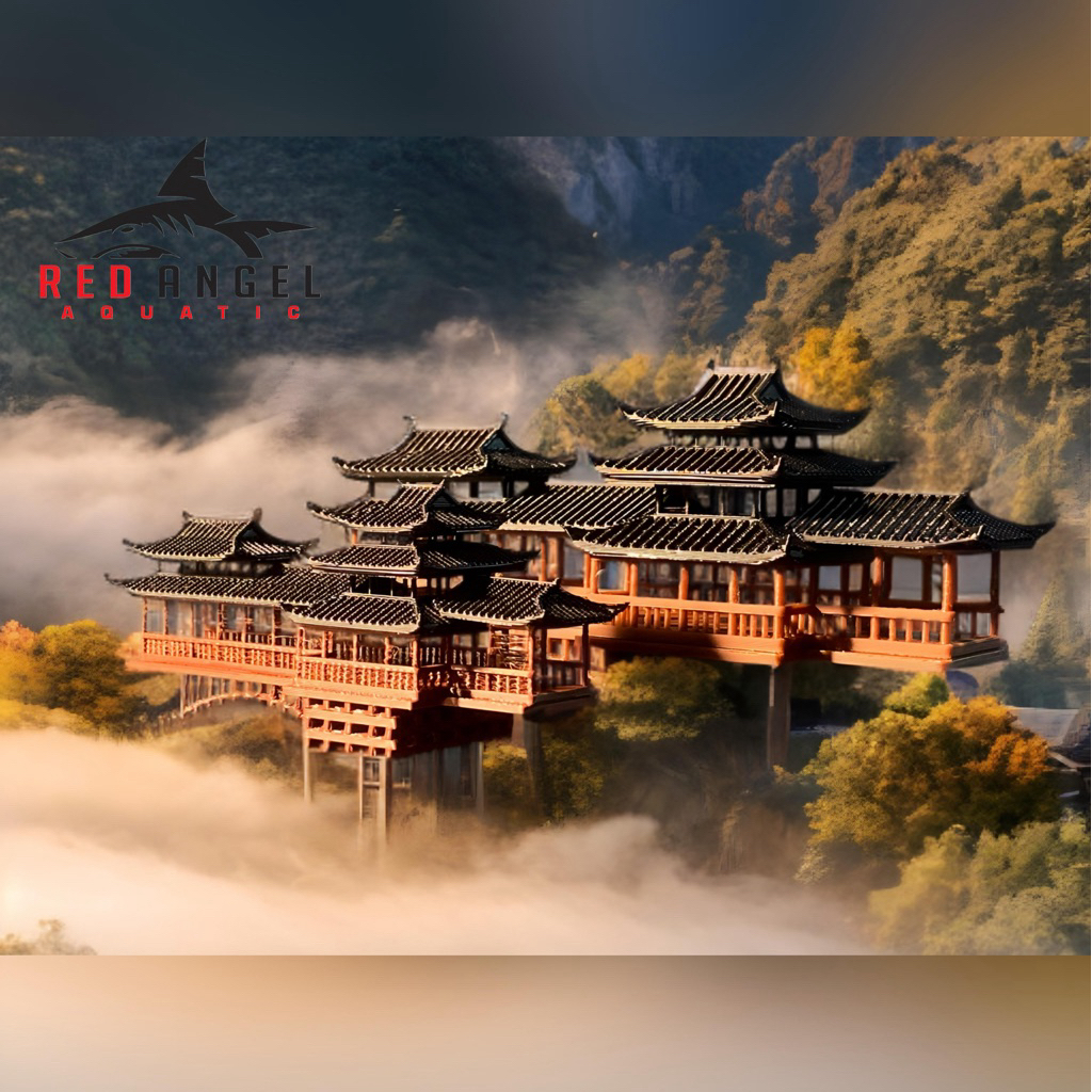 miniatur jembatan kuil super realistic hiasan paludarium diorama aquascape