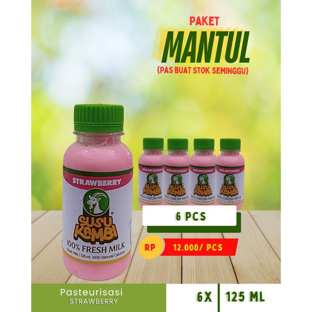 

Paket Mantul Rasa Strawberry Isi 6 Botol