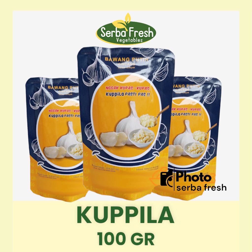 

KUPPILA 100 GR POUCH BAWANG PUTIH CINCANG