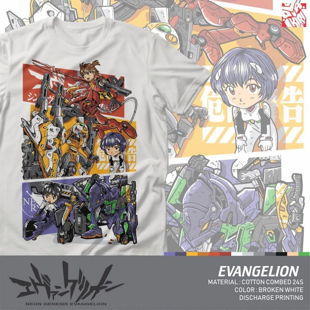TSHIRT CHIBI EVANGELION GUNDAM STUFF
