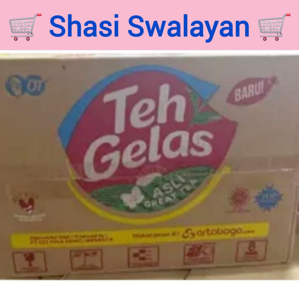 

Teh Gelas 1 Dus Karton 175ml X 24 Pcs