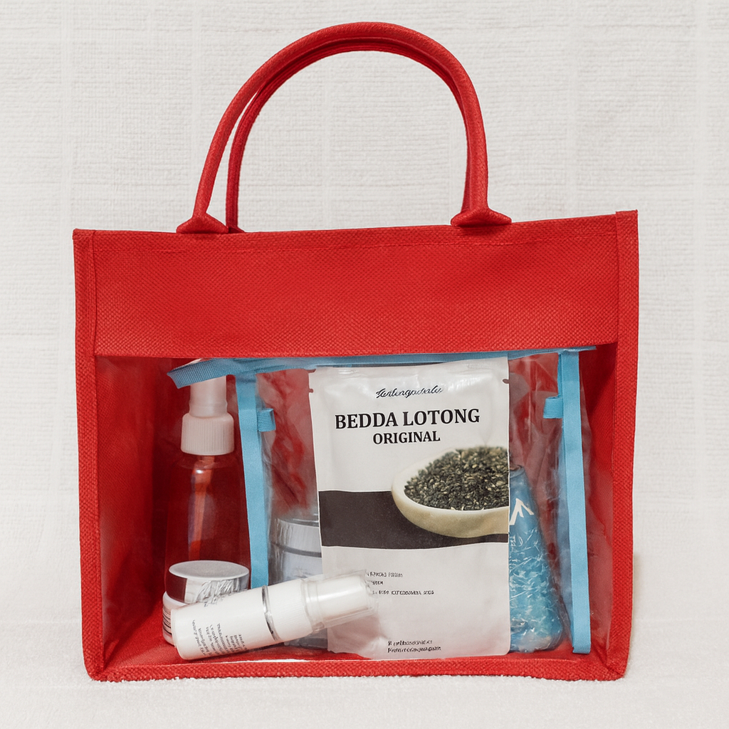 

Tas Hampers Lebaran Idul Fitri Tas Kanvas kombinasi Mika Lebaran Eid