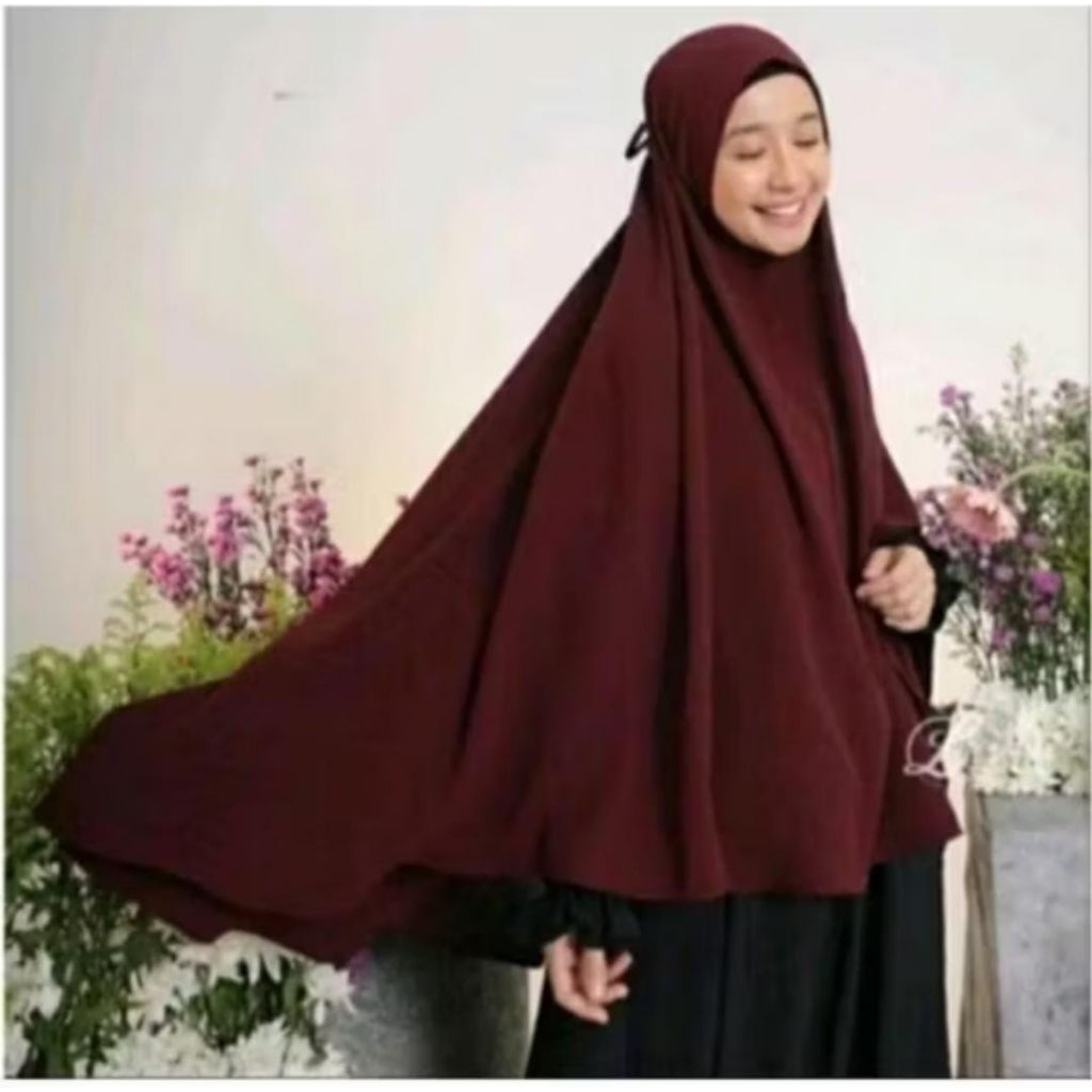 Bergo Dagu Syari/Bergo Dagu Malaisya Crinkle Airflow Super Jumbo