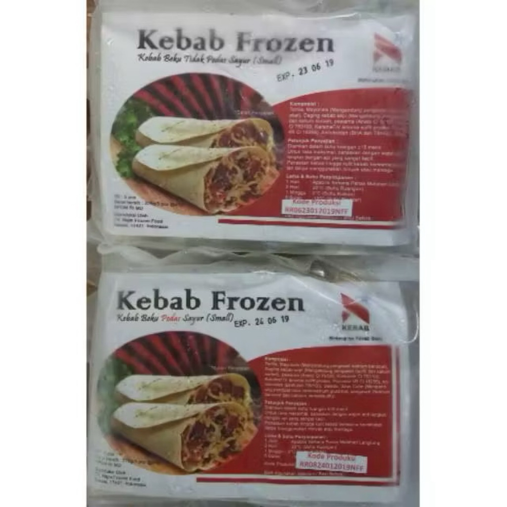 

Kebab Najm premium isi daging kebab + saus
