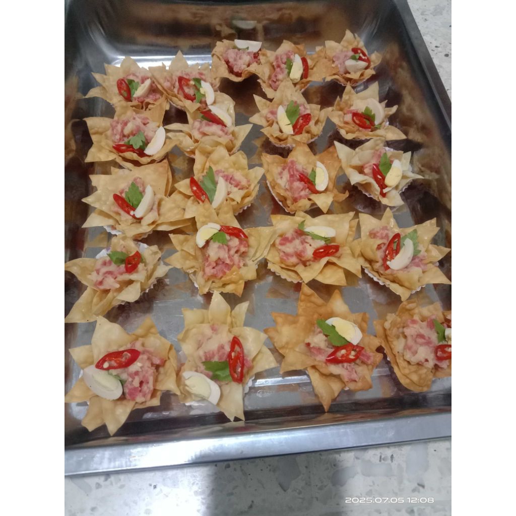 

kue nampan pastel teratai