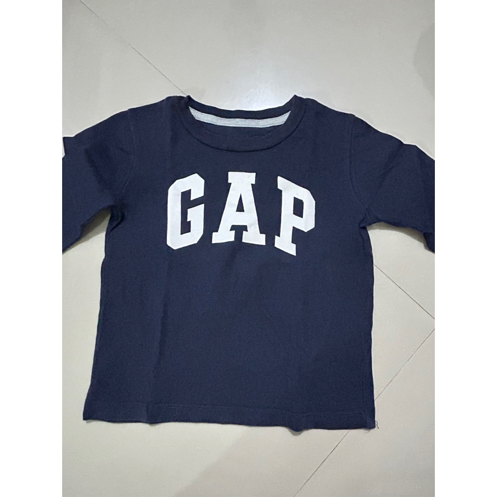 kaos panjang navy