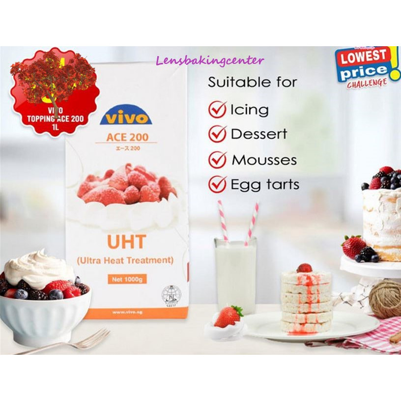 

Whippy Whipping Cooking Topping Cream 1000 gr 1l 1 l 1kg 1 kg