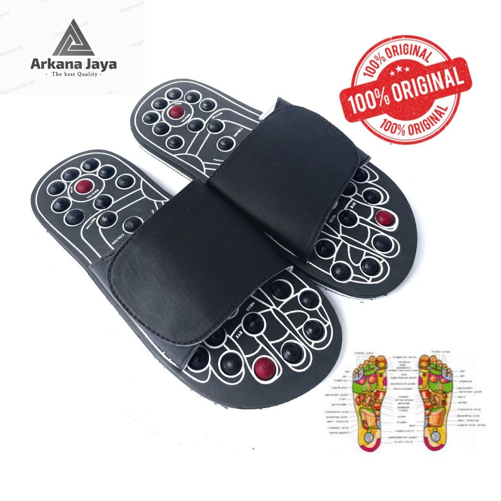 Sandal Refleksi Akupuntur Sandal Kesehatan Sandal Pijat Reflexology Sandal Kesehatan Pria Wanita Unt