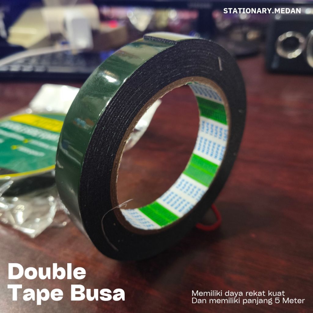 

Double Side Foam Tape Busa 22 mm x 5 Meter ( 1 Pcs )