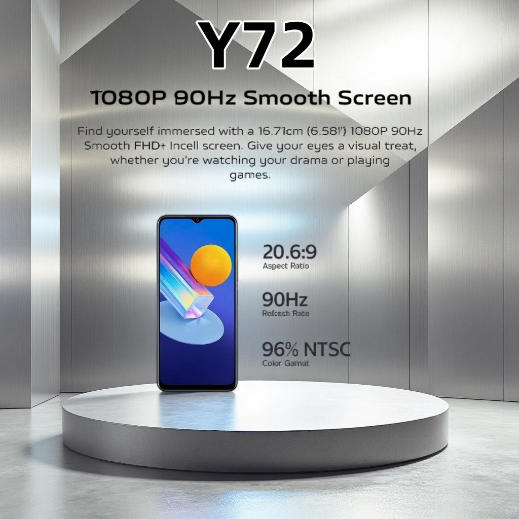 VIVO Y72(5G) ORI RAM 8+4/256GB 1 YEAR WARRANTY