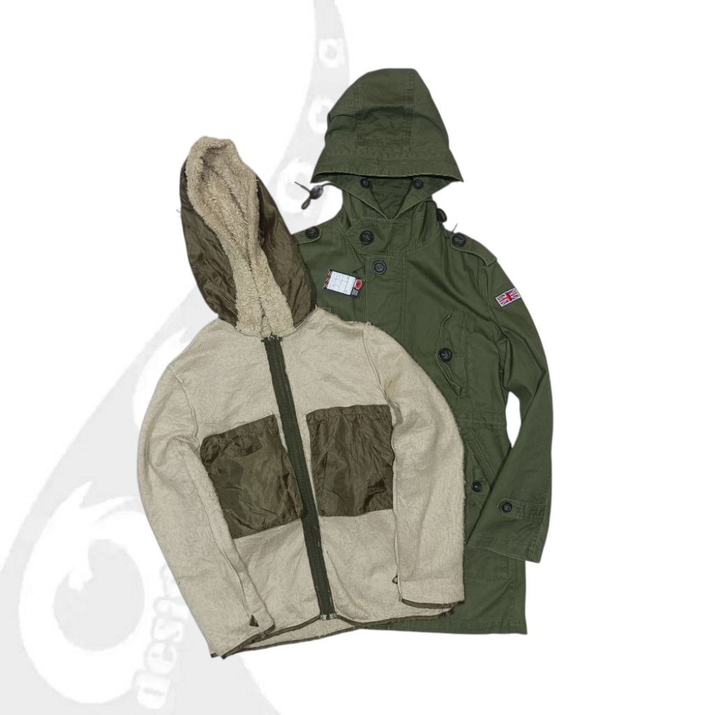 jaket parka fishtail british fashion army