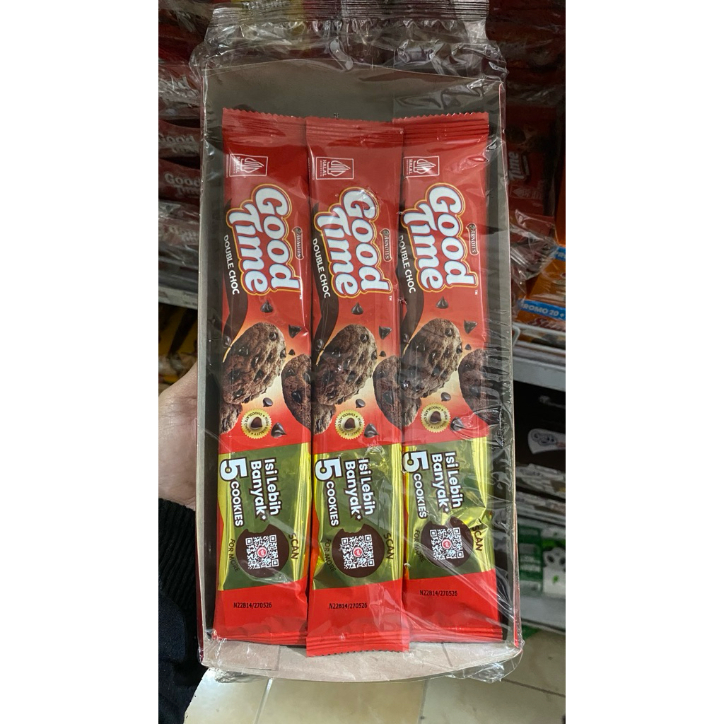 

GOOD TIME Cookies Chocochips Double Choc isi 12 pcs per box-26,5gr